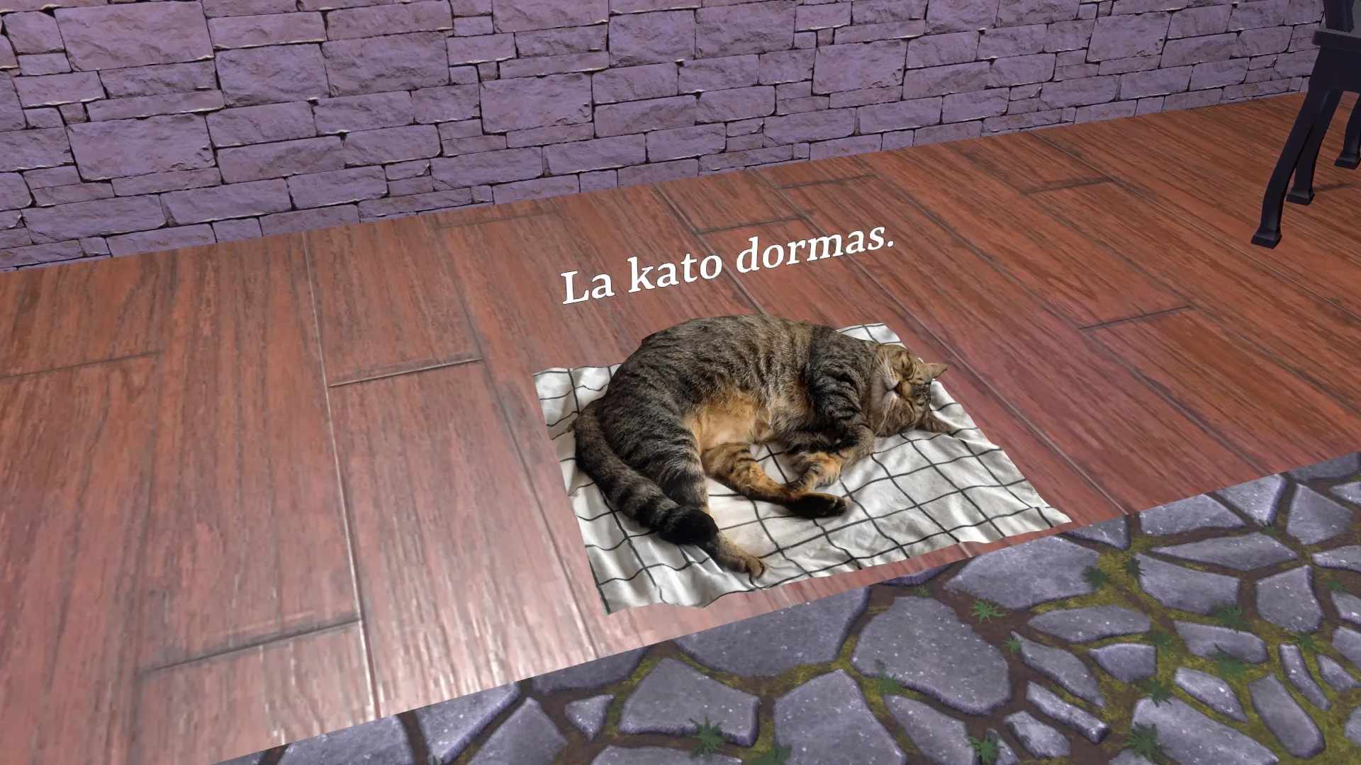 ワールドにあるエスペラント文の例。ちゃんとどういう意味かを示すモデルがあって分かりやすい